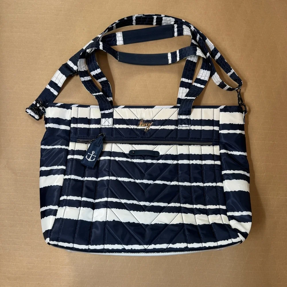 Lug Convertible Carryall Tote-Paddle Blue‎ and White